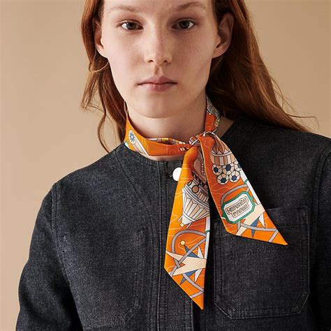 hermes twilly as scarf|how to wear hermes twilly.